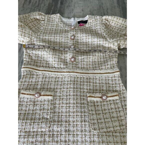 Simply Southern Retro Look Boucle Mini Dress Woman’s Size Medium Pockets - Picture 12 of 14